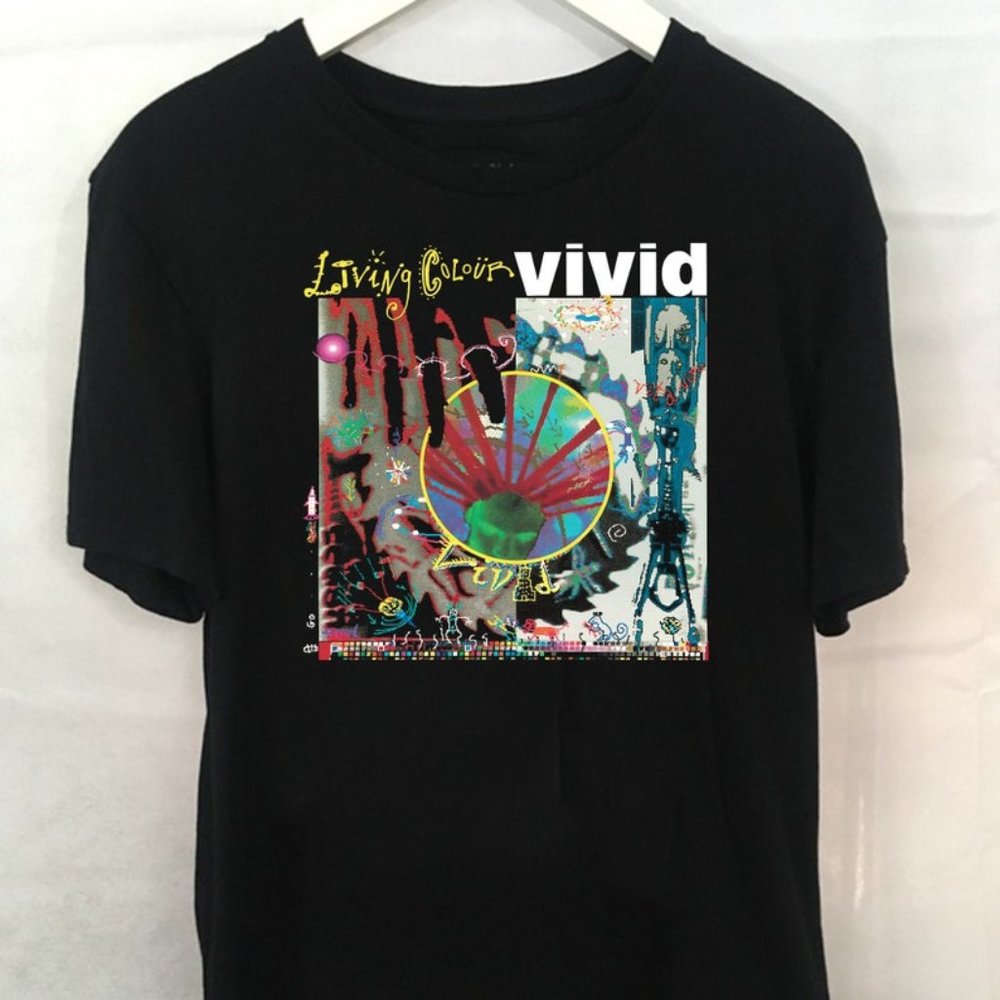 Living Colour Rock Band Legend Vivid Album T-shirt Funny Shirt, Heavy Metal t Sh